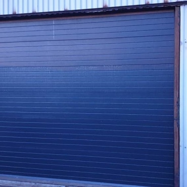 Ворота противопожарные секционные синие 2875x3500